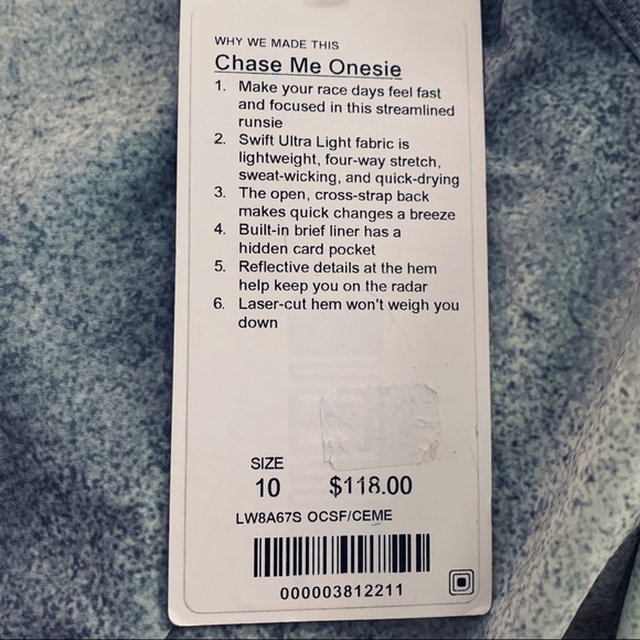 LULULEMON Chase Me Onesie Size 10 Gray Lime Green - Picture 5 of 7